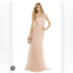 Monique Lhuillier size 8 blush bridesmaids gown